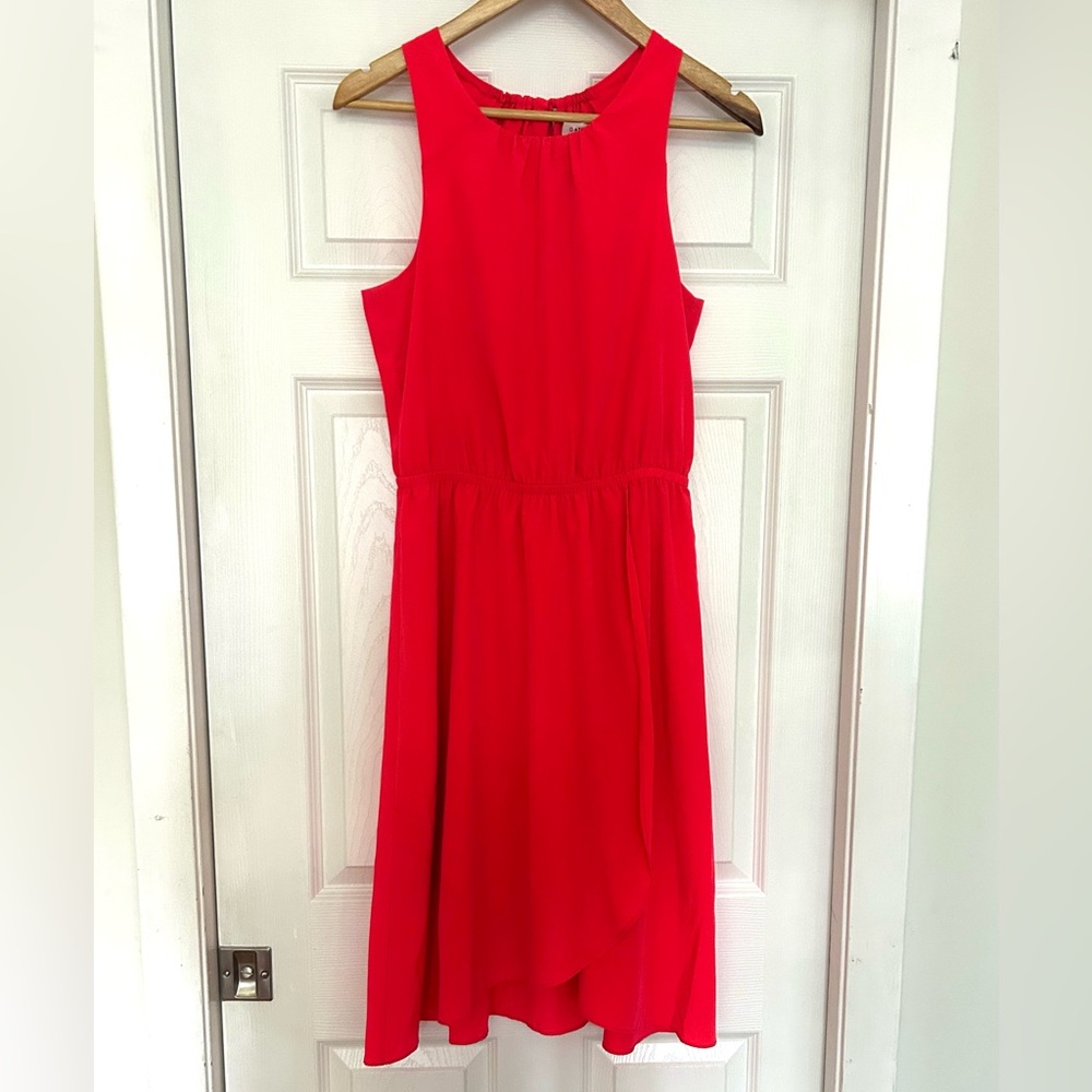 Athleta Vibrant Red Asymmetrical Dress